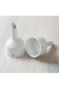 Porcelain buchner funnel, for filter paper Ø 40 mm x volume 25 ml Porcelain buchner funnel, for...